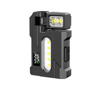 RKJRTK G5 Rechargeable Flashlight, G5 Torch, Magnetics Work Light, Rotating Head Design, Warning Signals, LED Flashlight With Battery Display For Use Magnetics