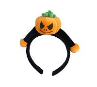 RKJRTK Halloween Party Women Students Photoshoot Hairband With Pumpkin Decor Black Red Color Cartoon Hair Hoop Cosplay Headbands For Women Cosplay Headband Pumpkin Shape Halloween Devil