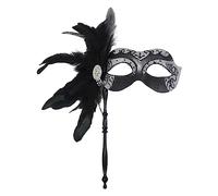 RKJRTK Masquerade Halloween Ball Christmas For Couples Women Mardi Gras-Masks With Stick Masquerade For Couples Women And Men With
