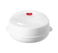 RKJRTK Microwave Steamer For Vegetables With Wide Handle, Microwave Oven Steamer, Ventilated Base & Heatproof Layers For Buns Rice & Meal Prep Layer Cooking Container