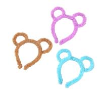 RKJRTK Pack Of 3 Cartoon Bear Ear Headbands Plush Bear For Animes Theme Gatherings For Women Christmas For Women