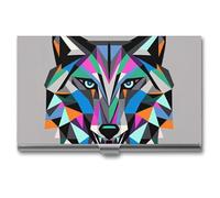 RKJVB Business Card Holder Coyote, Wolf Beast Slim Business Card Case Professional Name Card Holders Purse Name Card Organizer Minimalist Pocket Card Cases for Men Women