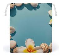RKJVB Frame Exotic Floral Pattern Printing Drawstring Bags Dust-proof Storage Bag Breathable Canvas Bag Reusable Muslin Bag for Party Wedding Xmas Gift Bag