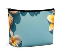 RKJVB Frame Exotic Floral Pattern Printing Makeup Bag for Women Portable Cosmetic Bag Waterproof Toiletry Bag Storage Bag Large Makeup Pouch Aesthetic Handheld Makeup Bag for Travel Work, style, One