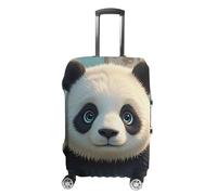 RKJVB Luggage Covers Anti-Scratch Suitcase Cover Anime Panda Face Washable Elastic Suitcase Protector Travel Luggage Protector Covers Carry On Luggages Cover, Anime Panda Face, M