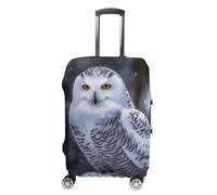 RKJVB Luggage Covers Anti-Scratch Suitcase Cover Arctic Owl Washable Elastic Suitcase Protector Travel Luggage Protector Covers Carry On Luggages Cover, Arctic Owl, XL