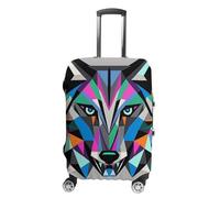 RKJVB Luggage Covers Anti-Scratch Suitcase Cover Coyote, Wolf Beast Washable Elastic Suitcase Protector Travel Luggage Protector Covers Carry On Luggages Cover, Coyote, Wolf Beast, XL