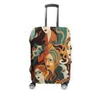 RKJVB Luggage Covers Anti-Scratch Suitcase Cover Different Faces Washable Elastic Suitcase Protector Travel Luggage Protector Covers Carry On Luggages Cover, Different Faces, Small