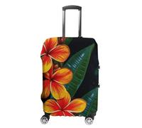 RKJVB Luggage Covers Anti-Scratch Suitcase Cover Eye-catching Hawaiian Flowers Washable Elastic Suitcase Protector Travel Luggage Protector Covers Carry On Luggages Cover, Eye-catching Hawaiian