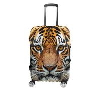RKJVB Luggage Covers Anti-Scratch Suitcase Cover Fierce Tiger Washable Elastic Suitcase Protector Travel Luggage Protector Covers Carry On Luggages Cover, Fierce Tiger, L