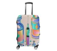 RKJVB Luggage Covers Anti-Scratch Suitcase Cover Gradient Medical Items Pattern Washable Elastic Suitcase Protector Travel Luggage Protector Covers Carry On Luggages Cover, Gradient Medical Items