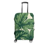 RKJVB Luggage Covers Anti-Scratch Suitcase Cover Green Foliage Botanical Washable Elastic Suitcase Protector Travel Luggage Protector Covers Carry On Luggages Cover, Green Foliage Botanical, M