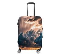 RKJVB Luggage Covers Anti-Scratch Suitcase Cover Magnificent Rainstorm Cloud Washable Elastic Suitcase Protector Travel Luggage Protector Covers Carry On Luggages Cover, Magnificent Rainstorm Cloud, M