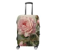 RKJVB Luggage Covers Anti-Scratch Suitcase Cover Vintage Beautiful Rose Washable Elastic Suitcase Protector Travel Luggage Protector Covers Carry On Luggages Cover, Vintage Beautiful Rose, XL