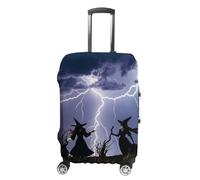RKJVB Luggage Covers Anti-Scratch Suitcase Cover Witch Prayed Washable Elastic Suitcase Protector Travel Luggage Protector Covers Carry On Luggages Cover, Witch Prayed, M