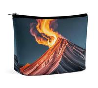 RKJVB Marble Patterns Resembling Mountain Peaks Makeup Bag for Women Portable Cosmetic Bag Waterproof Toiletry Bag Storage Bag Large Makeup Pouch Aesthetic Handheld Makeup Bag for Travel Work, style,