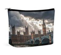 RKJVB Stormy And Gloomy Weather Makeup Bag for Women Portable Cosmetic Bag Waterproof Toiletry Bag Storage Bag Large Makeup Pouch Aesthetic Handheld Makeup Bag for Travel Work, style, One Size