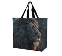Rkklvbns Beautiful Lion Pictures Women Tote Bag Shoulder Grocerie Bags Portable Storage Handbag Lightweight Durable for Work Travel Casual Bag