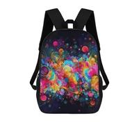Rkklvbns Bright Beautiful Colorful Art Large Laptop Backpack for Travel, 17 Inch Daypack