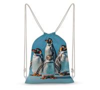 Rkklvbns Canvas Drawstring Animals Backpack for Gym, Personalized Sport Pack Bags for Travel, Shopping, White, 35x50cm