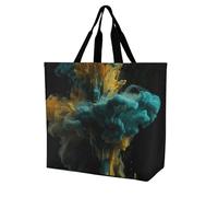 Rkklvbns Colored Liquid Women Tote Bag Shoulder Grocerie Bags Portable Storage Handbag Lightweight Durable for Work Travel Casual Bag