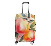 Rkklvbns Colorful Peach Watercolor Design Travel Luggage Cover Anti-scratch Suitcase Cover Elastic Suitcase Protective Cover Fits 19-32 Inch Luggage, style, L, Luggage Case Cover
