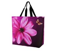 Rkklvbns Colour Flower Women Tote Bag Shoulder Grocerie Bags Portable Storage Handbag Lightweight Durable for Work Travel Casual Bag