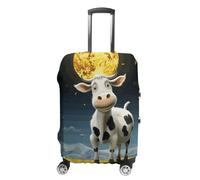 Rkklvbns Cow over The Moon Travel Luggage Cover Anti-scratch Suitcase Cover Elastic Suitcase Protective Cover Fits 19-32 Inch Luggage, style, XL, Luggage Case Cover