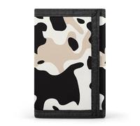 Rkklvbns Cow Spot Trifold Wallet for Men Minimalist Design Slim Wallet with Money Pocket & Multiple Card Slots Stylish Durable Wallets