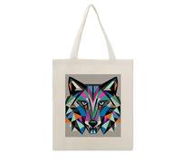 Rkklvbns Coyote, Wolf Beast Tote Bags for Shopping, Reusable Canvas Shoulder Bag for Work, Lightweight Casual Handbags with Strap for Travel, Camping, Beach, Fitness, Activity