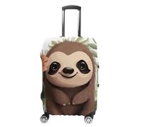Rkklvbns Cute Cartoon Sloth Travel Luggage Cover Anti-scratch Suitcase Cover Elastic Suitcase Protective Cover Fits 19-32 Inch Luggage, style, XL, Luggage Case Cover