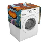 Rkklvbns Dustproof Washer Covers for Home, Dryer Covers for The Top Fridge Anti-Slip Cover, Multi-Purpose Cartoon Clown Fish Appliances Cover for Oven, Dishwasher, Kitchen