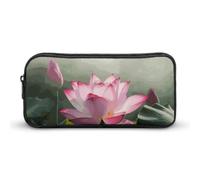 Rkklvbns Flower Blossom Large Pencil Case Portable Pencil Bag with Zipper Stationery Organizer Simple Storage Aesthetic Stationery for Office College Adult Use