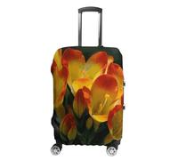Rkklvbns Freesia Beautiful Plant Flower Travel Luggage Cover Anti-scratch Suitcase Cover Elastic Suitcase Protective Cover Fits 19-32 Inch Luggage, style, L, Luggage Case Cover