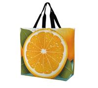 Rkklvbns Fresh Orange Fruit Women Tote Bag Shoulder Grocerie Bags Portable Storage Handbag Lightweight Durable for Work Travel Casual Bag