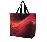 Rkklvbns Gradient Red Women Tote Bag Shoulder Grocerie Bags Portable Storage Handbag Lightweight Durable for Work Travel Casual Bag