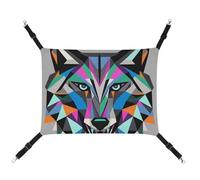 Rkklvbns Hanging Pets Hammock for Cage, Coyote, Wolf Beast Pet Hammock Bed Soft, Cat Hammock, Washable Outdoor Mat, Comfortable Pet Cage Hammock with Adjustable Straps