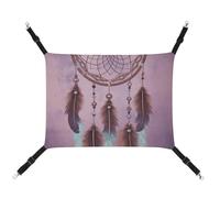 Rkklvbns Hanging Pets Hammock for Cage, Dream Catcher Pet Hammock Bed Soft, Cat Hammock, Washable Outdoor Mat, Comfortable Pet Cage Hammock with Adjustable Straps
