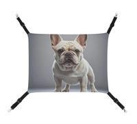 Rkklvbns Hanging Pets Hammock for Cage, French Bulldog Pet Hammock Bed Soft, Cat Hammock, Washable Outdoor Mat, Comfortable Pet Cage Hammock with Adjustable Straps