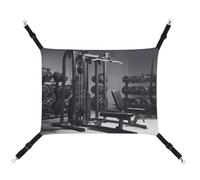 Rkklvbns Hanging Pets Hammock for Cage, Gym Equipment Pet Hammock Bed Soft, Cat Hammock, Washable Outdoor Mat, Comfortable Pet Cage Hammock with Adjustable Straps
