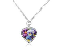 Rkklvbns Heart Pet Ashes Urn Necklace with Funnel Kit, Waterproof, Fashion