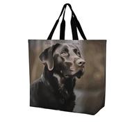 Rkklvbns Labrador Retriever Women Tote Bag Shoulder Grocerie Bags Portable Storage Handbag Lightweight Durable for Work Travel Casual Bag