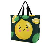Rkklvbns Lemon Fruit Women Tote Bag Shoulder Grocerie Bags Portable Storage Handbag Lightweight Durable for Work Travel Casual Bag