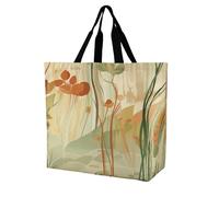 Rkklvbns Orange Line Art Women Tote Bag Shoulder Grocerie Bags Portable Storage Handbag Lightweight Durable for Work Travel Casual Bag