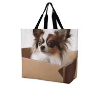 Rkklvbns Papillon in The Box Women Tote Bag Shoulder Grocerie Bags Portable Storage Handbag Lightweight Durable for Work Travel Casual Bag