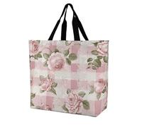 Rkklvbns Peach Retro Pattern Women Tote Bag Shoulder Grocerie Bags Portable Storage Handbag Lightweight Durable for Work Travel Casual Bag