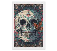 Rkklvbns Skeleton Death Moth Fashion Diamond Painting for Wall, Gem Crafts