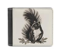 Rkklvbns Skunk Leather Wallets RFID Blocking Slim Front Pocket Wallet Leather Money Clip, Stylish Mens Bifold Wallet Credit Card Holder Gift for Men
