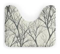 Rkklvbns Tree Branch Toilet Rugs U Shaped Non Slip Around Bath Mat Soft Absorbent 20"x16" Thin Bathroom Rugs for Sink, Tub, Shower and Toilet