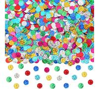 RKMYTR 30g diameter of 10 mm table confetti, biodegradable confetti wedding, Multicolor Sparkle Foil Confetti, Table for Baby Shower Wedding Christmas Valentine Party Decorations